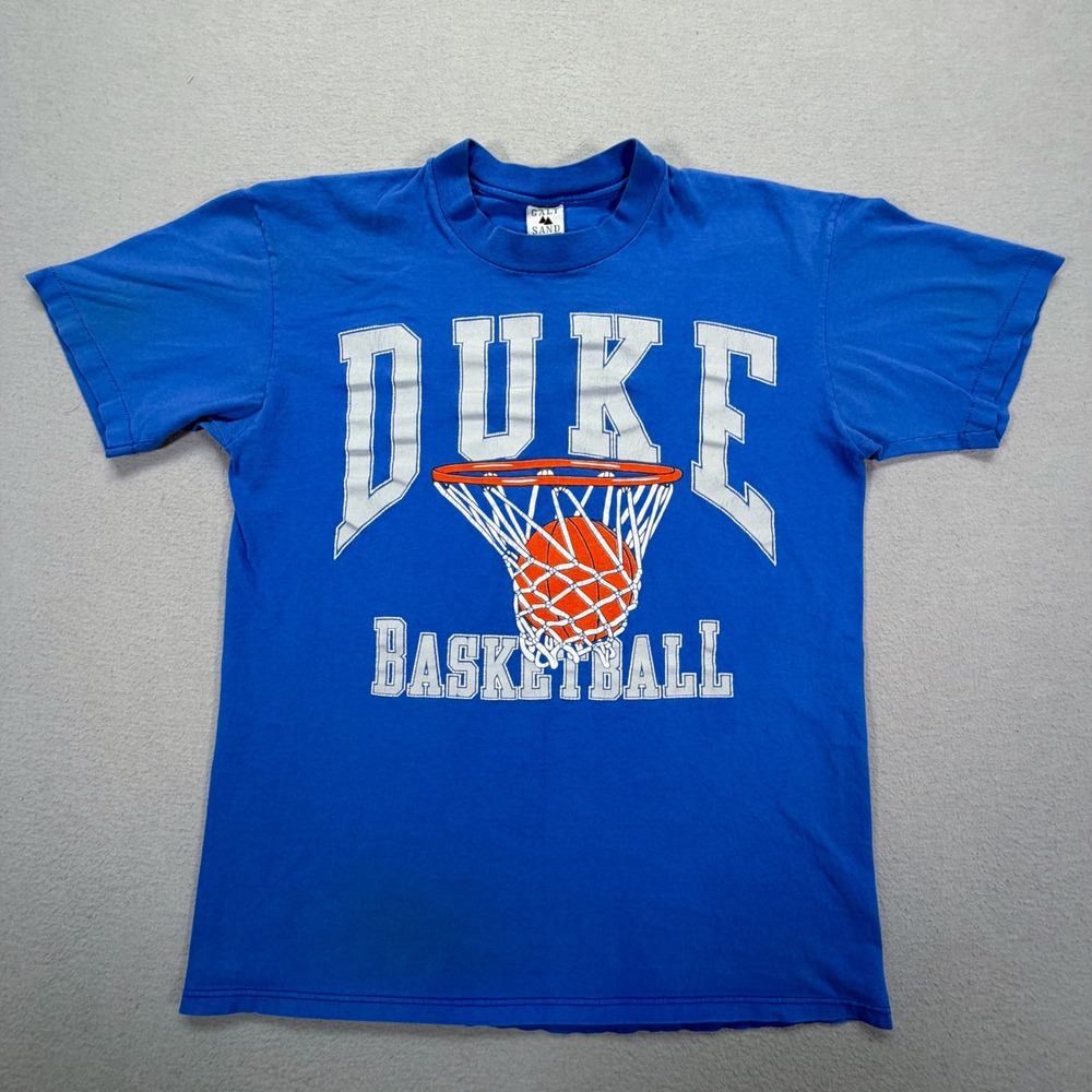 Galt Sand Mens T-Shirt Regular Blue Duke Basketball Vintage Made in USA L